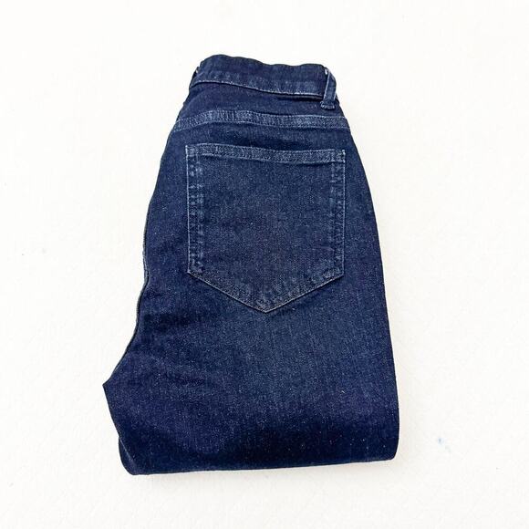 Boden The Soho Skinny Dark Wash Denim Jeans Tuxedo Stripe Detail Size 8 EUC/Mint - Picture 1 of 9